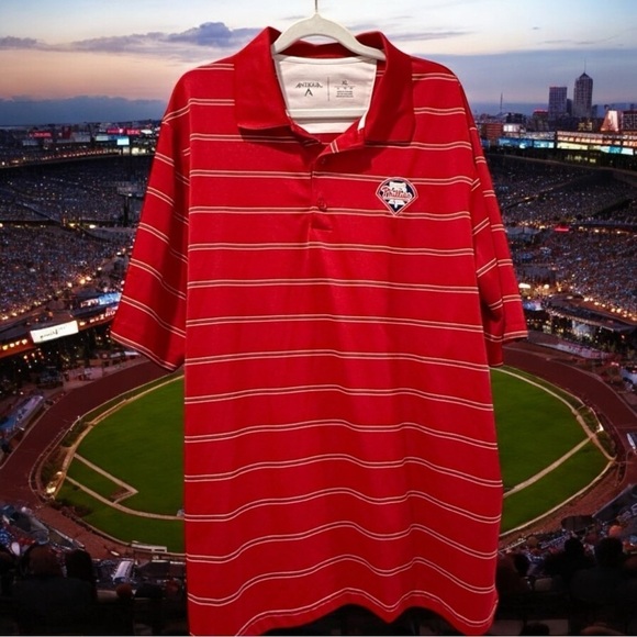 Phillies baseball polo size xl in Red - Picture 1 of 6